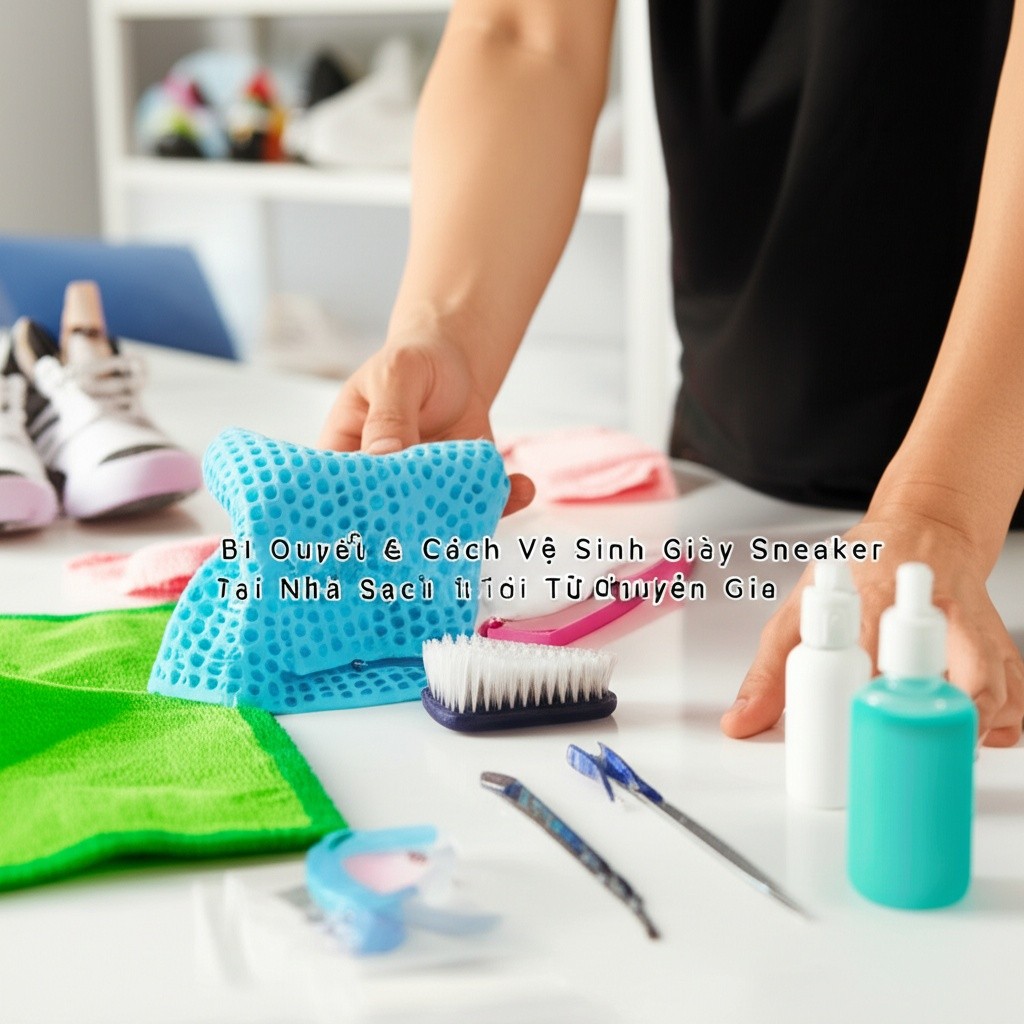 Hình minh họa cho bài viết: Bí Quyết & Cách Vệ Sinh Giày Sneaker Tại Nhà Sạch Như Mới Từ Chuyên Gia