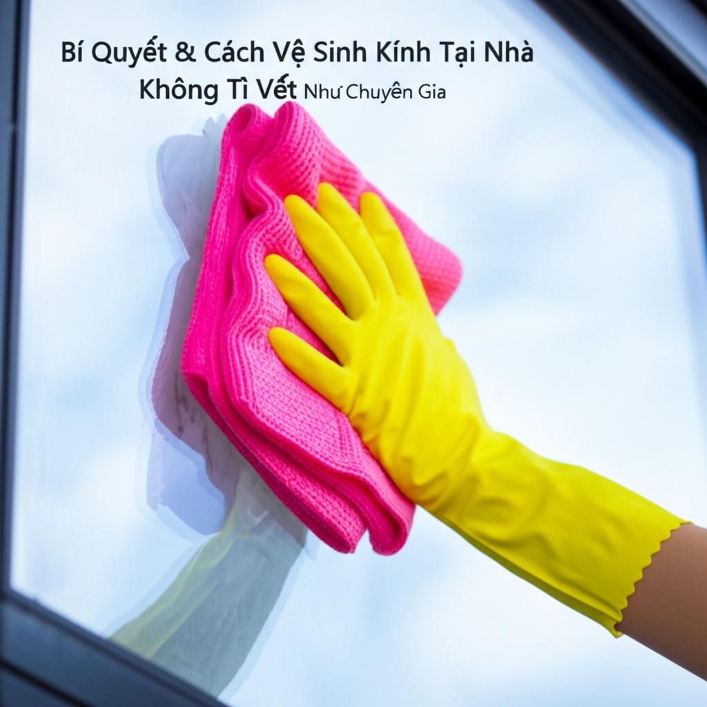 Hình minh họa cho bài viết: Bí Quyết & Cách Vệ Sinh Kính Tại Nhà Sạch Bóng Không Tì Vết Như Chuyên Gia