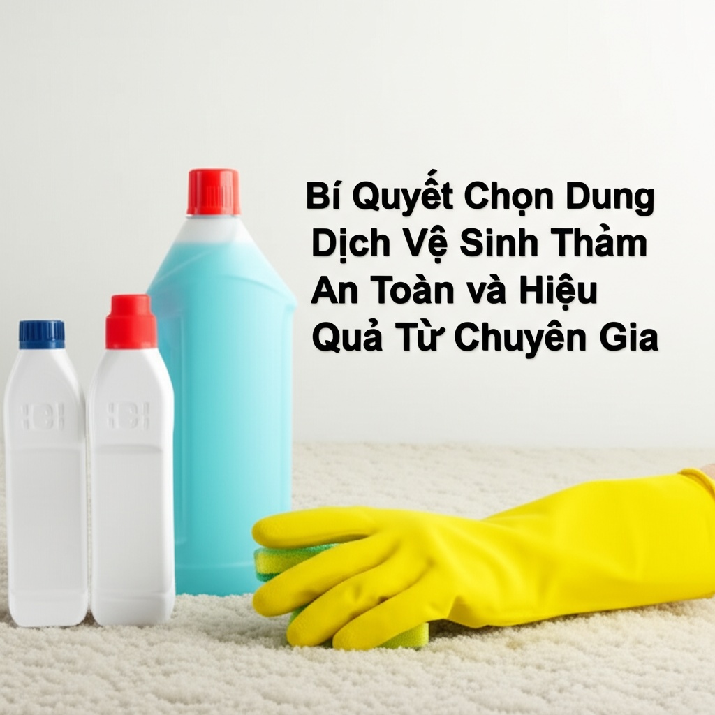 Hình minh họa cho bài viết: Bí Quyết Chọn Dung Dịch Vệ Sinh Thảm An Toàn và Hiệu Quả Từ Chuyên Gia