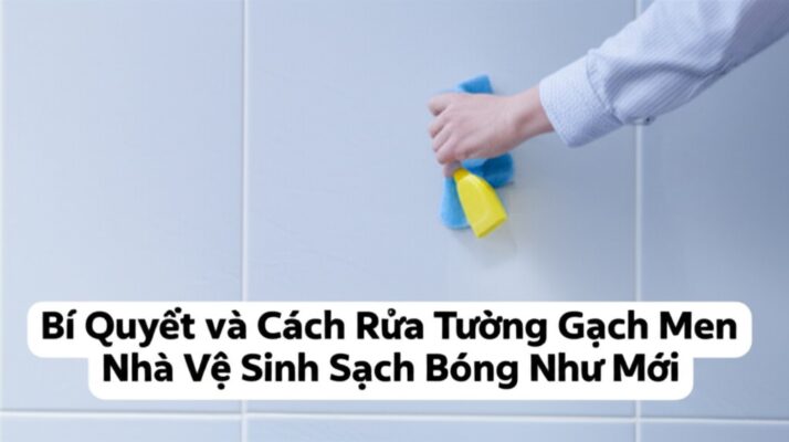 Bí Quyết và Cách Rửa Tường Gạch Men Nhà Vệ Sinh Sạch Bóng Như Mới