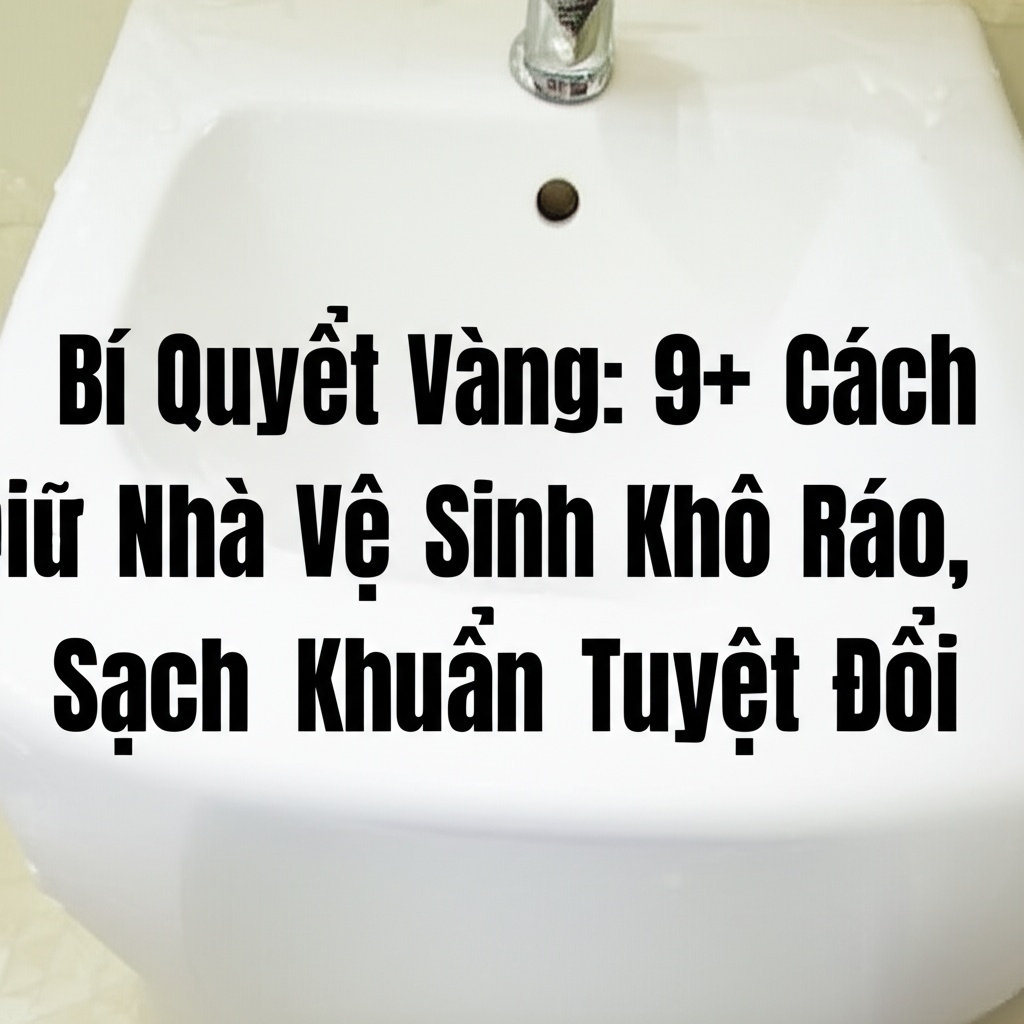 Hình minh họa cho bài viết: Bí Quyết Vàng: 9+ Cách Giữ Nhà Vệ Sinh Khô Ráo, Sạch Khuẩn Tuyệt Đối