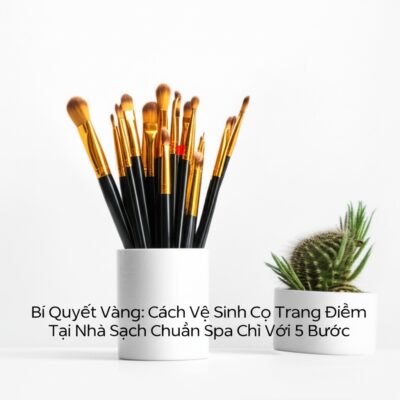 Bí Quyết Vàng: Cách Vệ Sinh Cọ Trang Điểm Tại Nhà Sạch Chuẩn Spa Chỉ Với 5 Bước