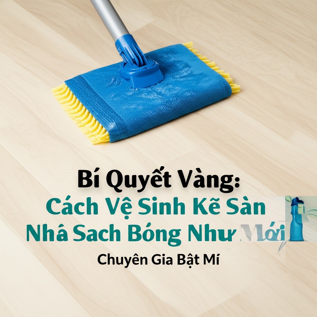 Hình minh họa cho bài viết: Bí Quyết Vàng: Cách Vệ Sinh Kẽ Sàn Nhà Sạch Bóng Như Mới Chuyên Gia Bật Mí