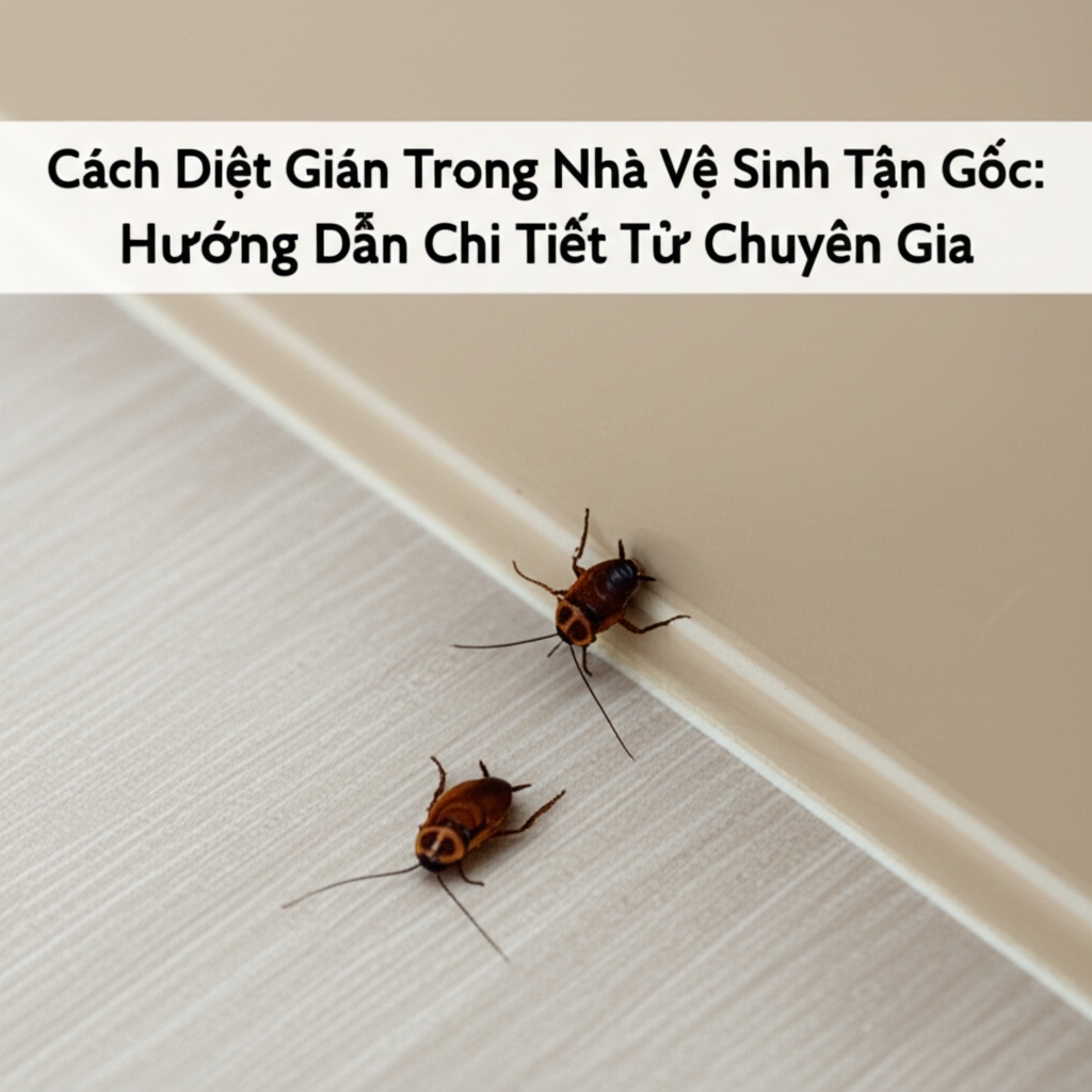 Hình minh họa cho bài viết: Cách Diệt Gián Trong Nhà Vệ Sinh Tận Gốc: Hướng Dẫn Chi Tiết Từ Chuyên Gia
