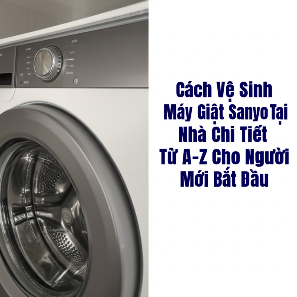 Hình minh họa cho bài viết: Cách Vệ Sinh Máy Giặt Sanyo Tại Nhà Chi Tiết Từ A-Z Cho Người Mới Bắt Đầu