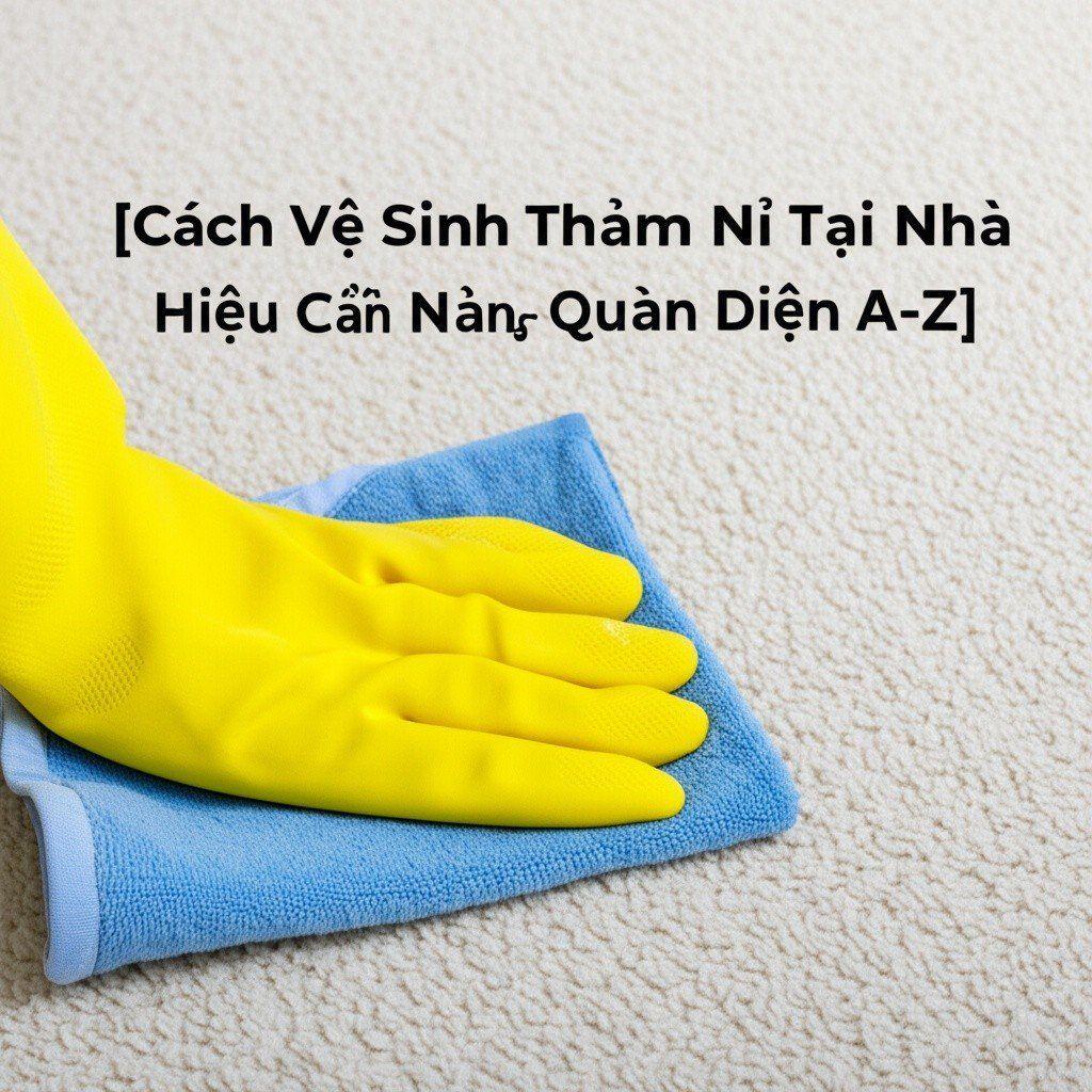 Hình minh họa cho bài viết: Cách Vệ Sinh Thảm Nỉ Tại Nhà Hiệu Quả [Cẩm Nang Toàn Diện A-Z]