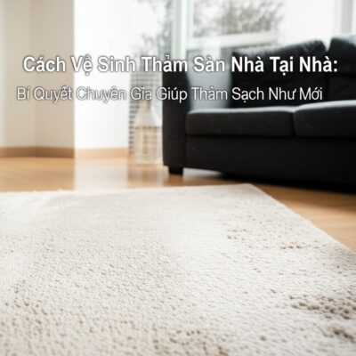 Cách Vệ Sinh Thảm Sàn Nhà Tại Nhà: Bí Quyết Chuyên Gia Giúp Thảm Sạch Như Mới