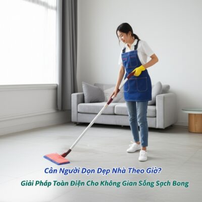 Cần Người Dọn Dẹp Nhà Theo Giờ? Giải Pháp Toàn Diện Cho Không Gian Sống Sạch Bong