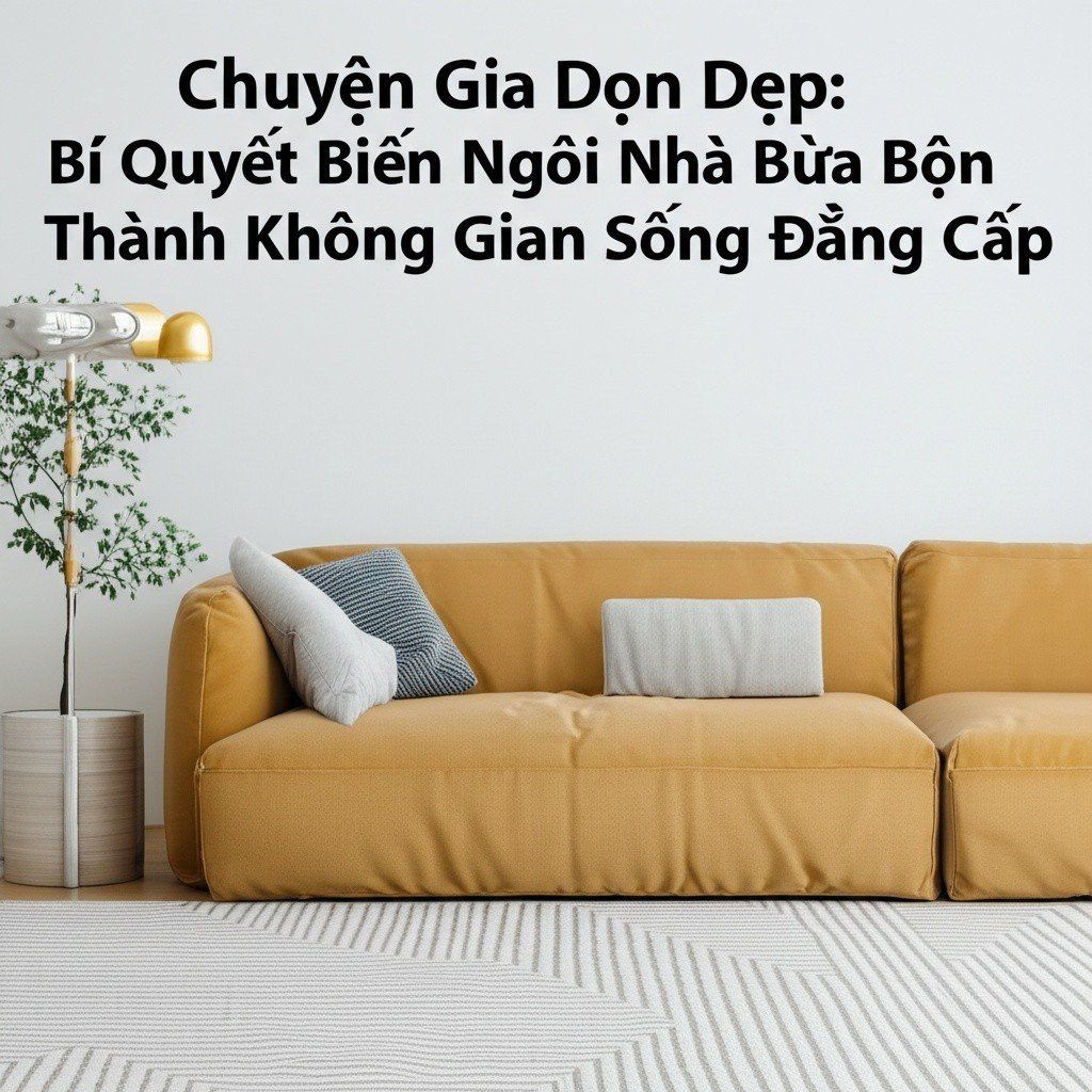 Hình minh họa cho bài viết: Chuyên Gia Dọn Dẹp: Bí Quyết Biến Ngôi Nhà Bừa Bộn Thành Không Gian Sống Đẳng Cấp