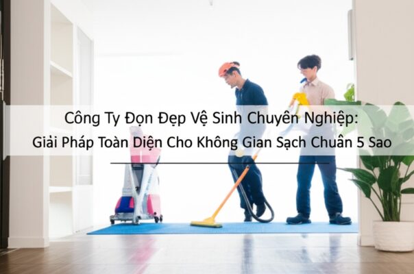 Công Ty Dọn Dẹp Vệ Sinh Chuyên Nghiệp: Giải Pháp Toàn Diện Cho Không Gian Sạch Chuẩn 5 Sao