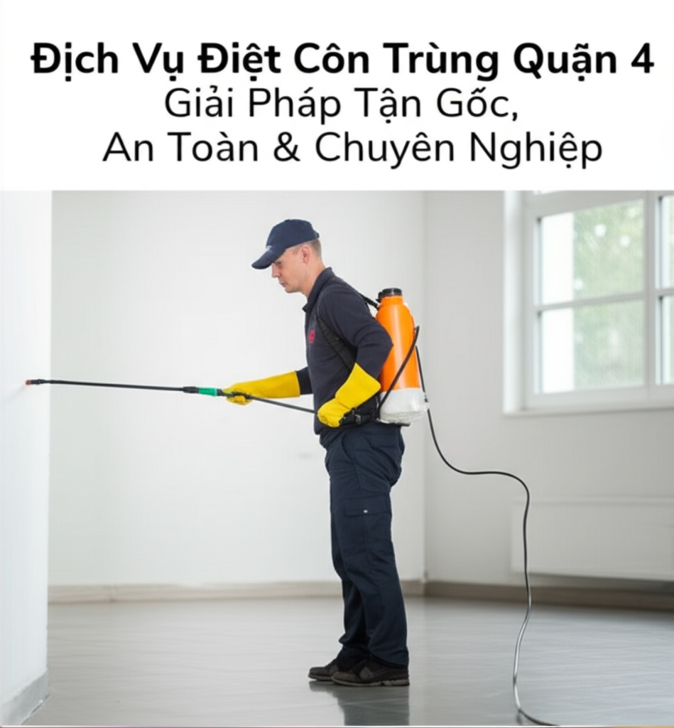 Hình minh họa cho bài viết: Dịch Vụ Diệt Côn Trùng Quận 4: Giải Pháp Tận Gốc, An Toàn & Chuyên Nghiệp