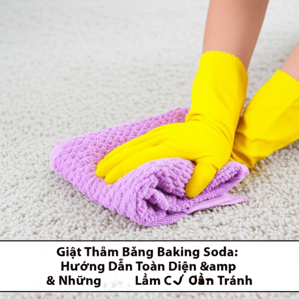 Hình minh họa cho bài viết: Giặt Thảm Bằng Baking Soda: Hướng Dẫn Toàn Diện & Những Sai Lầm Cần Tránh