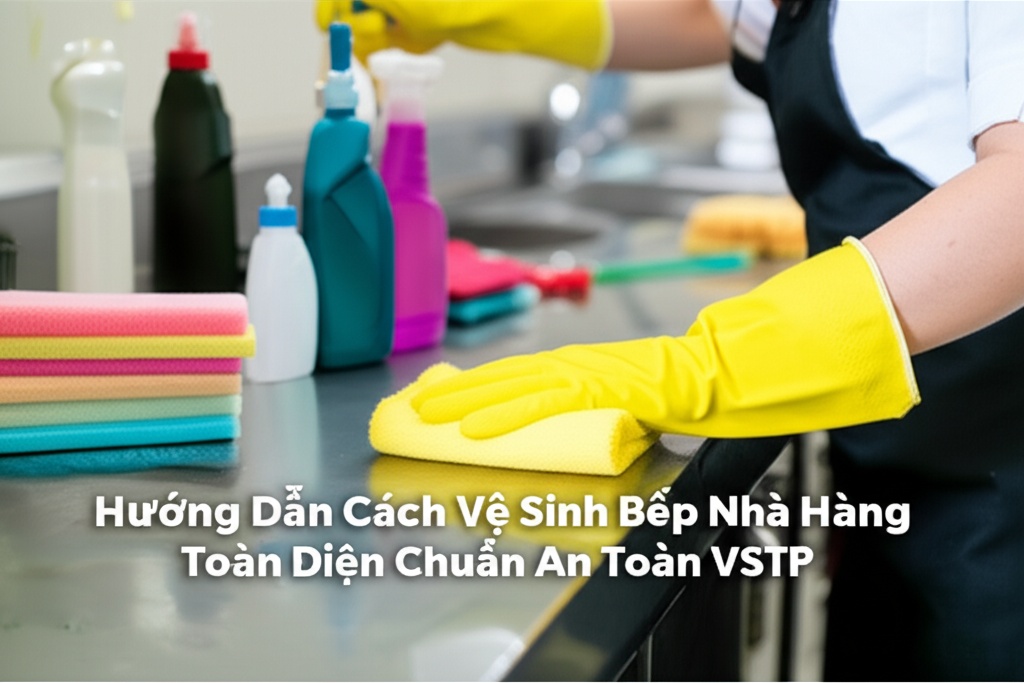 Hình minh họa cho bài viết: Hướng Dẫn Cách Vệ Sinh Bếp Nhà Hàng Toàn Diện Chuẩn An Toàn VSTP