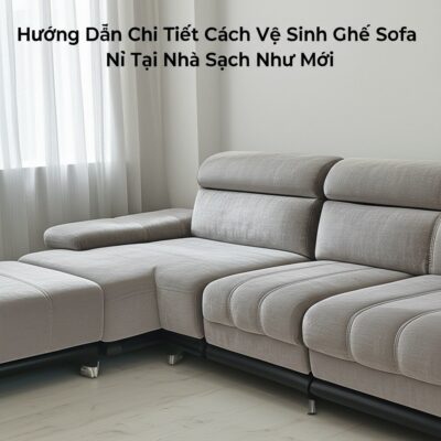 Hướng Dẫn Chi Tiết Cách Vệ Sinh Ghế Sofa Nỉ Tại Nhà Sạch Như Mới