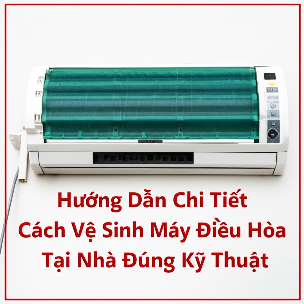 Hình minh họa cho bài viết: Hướng Dẫn Chi Tiết Cách Vệ Sinh Máy Điều Hòa Tại Nhà Đúng Kỹ Thuật (A-Z)
