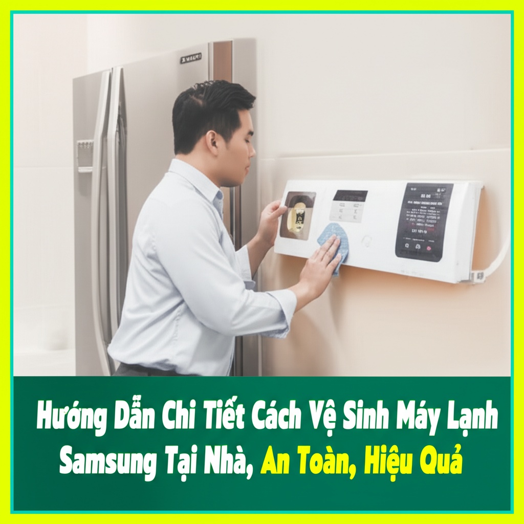 Hình minh họa cho bài viết: Hướng Dẫn Chi Tiết Cách Vệ Sinh Máy Lạnh Samsung Tại Nhà An Toàn, Hiệu Quả
