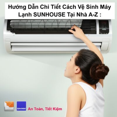 Hướng Dẫn Chi Tiết Cách Vệ Sinh Máy Lạnh SUNHOUSE Tại Nhà A-Z: An Toàn, Tiết Kiệm
