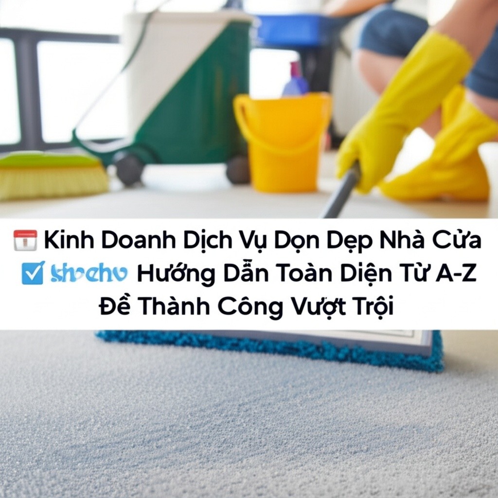 Hình minh họa cho bài viết: Kinh Doanh Dịch Vụ Dọn Dẹp Nhà Cửa: Hướng Dẫn Toàn Diện Từ A-Z Để Thành Công Vượt Trội