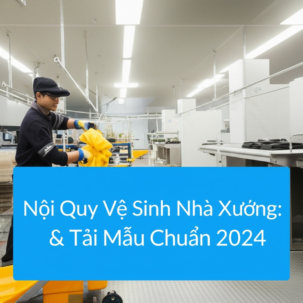 Hình minh họa cho bài viết: Nội Quy Vệ Sinh Nhà Xưởng: Hướng Dẫn Chi Tiết & Tải Mẫu Chuẩn 2024