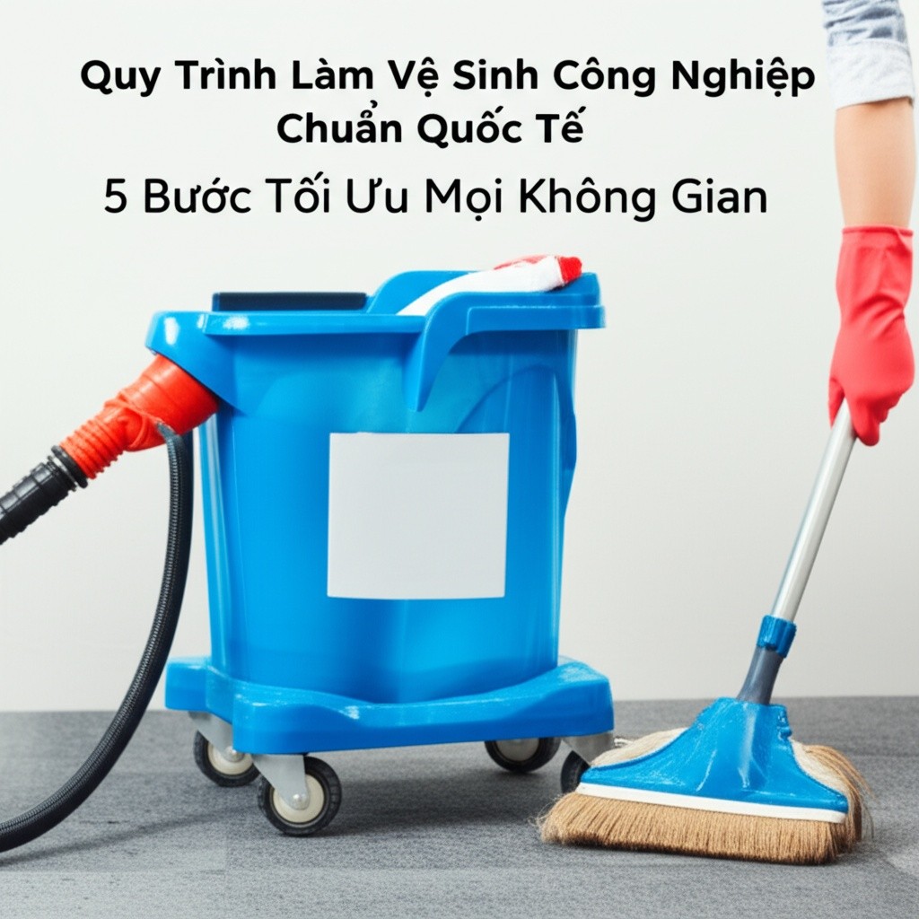 Hình minh họa cho bài viết: Quy Trình Làm Vệ Sinh Công Nghiệp Chuẩn Quốc Tế: 5 Bước Tối Ưu Mọi Không Gian